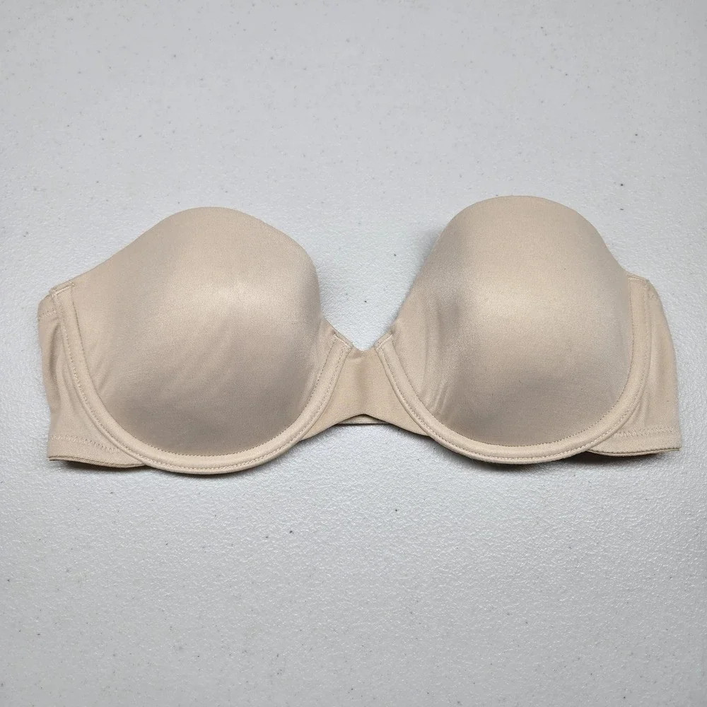 Vanity Fair Women Bra 34B Beige 74 267 Strapless Underwired READ
